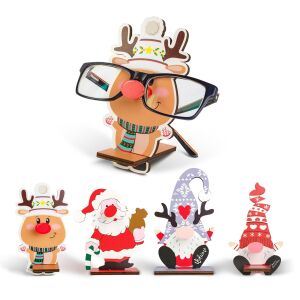 Karácsonyi dekoráció - asztali szemüvegtartó - 14 x 10 cm - 4 féle (59738) 146699637 - Szezonális dekoráció