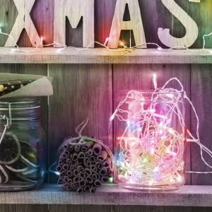 Fényfüzér - 50 db LED - színes - hálózati - 5 m - 8 program (58900C-WH) 146699656 - Fényfüzér