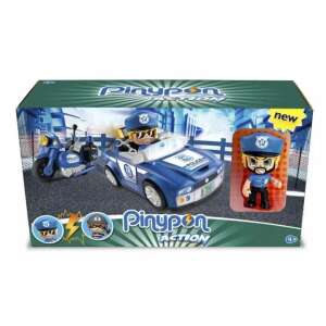 Famosa Pinypon Action - 2 policajné vozidlá s 1 policajnou figúrkou
