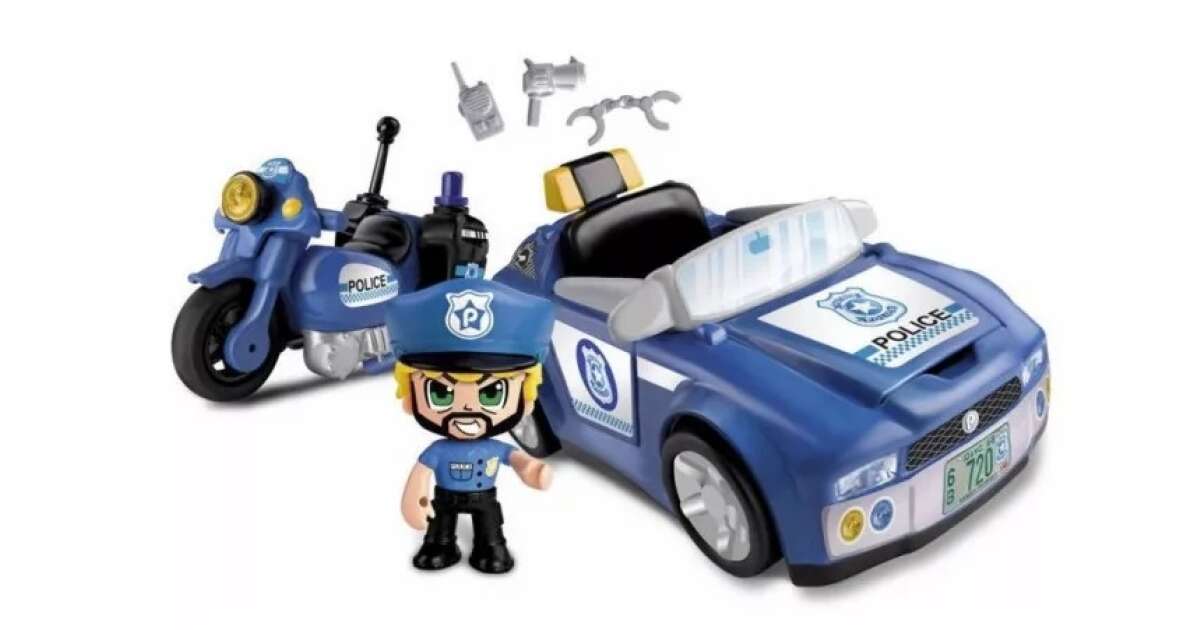 Famosa Pinypon Action 2 Police vehicle with 1 policeman figure