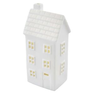 LED kerámia ház, 16 cm, 1x CR2032, beltéri, meleg fehér, időzítővel 146699671 - Karácsony