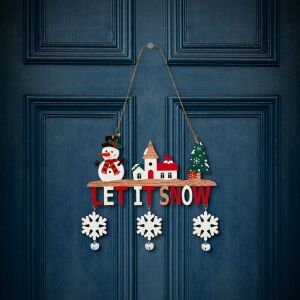 Karácsonyi dekoráció - akasztható - fa - csengettyűvel - 23 x 20 cm - 2 féle (59742) 146699691 - Szezonális dekoráció