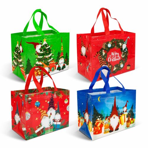 Karácsonyi ajándéktáska - 31 x 25 x 17 cm - 4 féle (59729) 146699724