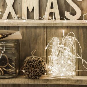 Fényfüzér - 50 db LED - melegfehér - hálózati - 5 m - 8 program (58900A-WH) 146699981 - Fényfüzér