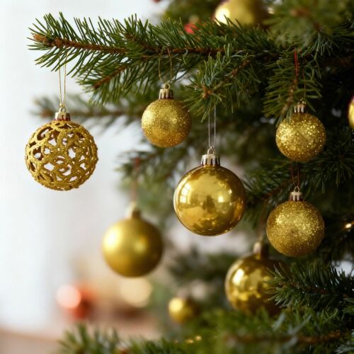 Karácsonyfadísz szett - 100 db gömb + csúcsdísz - arany (EDO-3082) 146700044