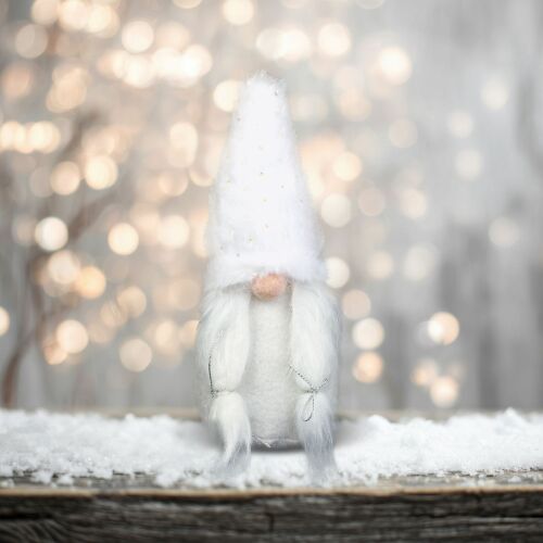 Textil dekoráció - manó - 22 x 8 x 8 cm (59506)