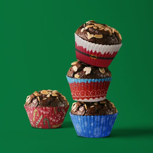 Muffin papír szett - karácsonyi - 100 db / csomag (57168Z) 146700463