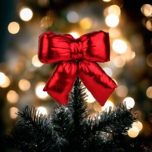 Masni dekoráció - csillogó piros - 21 x 19 cm (59745C) 146700547 - Szezonális dekoráció