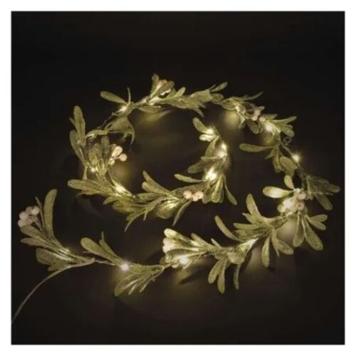 LED karácsonyi fényfüzér - fagyöngy, 1,5 m, 3x AA, beltéri, meleg fehér, időzítő 146700691