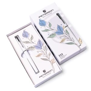 PTN 222-GB-8594 Fehér-Ezüst Golyóstoll Dobozban