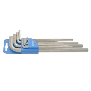 Set de chei locas hexagonal, varianta lunga in suport de plastic 146703437 - Chei hexagonale