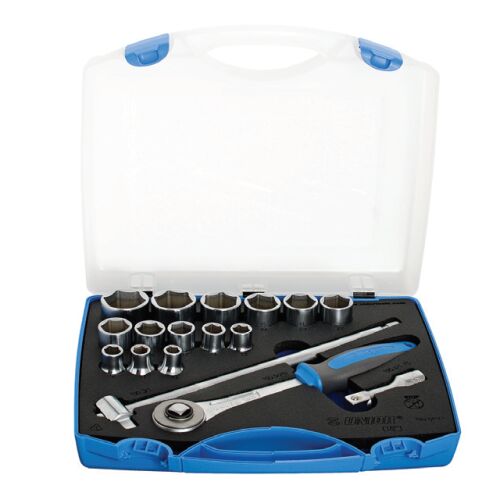 Klucze nasadowe 1/2'' w plastikowym pudełku 146704326