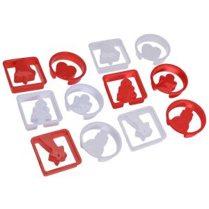 Karácsonyi sütikiszúrók 7 cm 12 db. 146704331 - Sütemény kiszúró