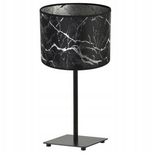 GIA ASZTALI LÁMPA, EZÜST MINTÁS LÁMPABURNY