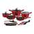 Berlinger Haus Metallic Burgundy 14-Piece Cookware Set