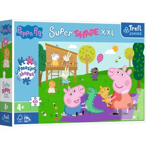 PUZZLE 60 XXL SZÓRAKOZÁS PEPPA MALAC TESTVÉRREL 50011