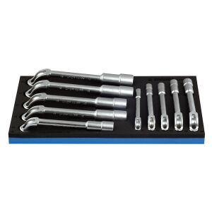 964/18BSOS Set de capete cu chei inelare dublu cotite in modul SOS / 10 piese - 621074 146705374 - Unelte de mână