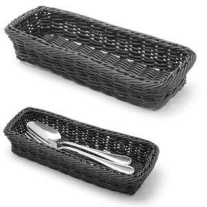 Evőeszközkosár villáknak, késeknek, kanalaknak, fekete 270x100x45 mm - Hendi 426098