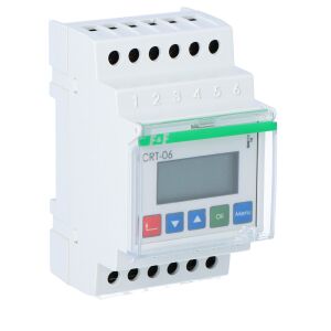Digitális hőmérséklet szabályozó CRT-06 (szondák nélkül), szabályozási tartomány -100-400°C, I=16A, 3 modul