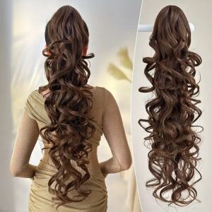 Extensie Coada de Cal din Păr Natural cu clama, maro 146706713 - Fodrászkellék