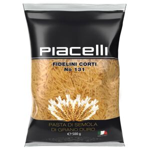 Piacelli Fidelini Corti No. 131 Búzadara tészta 500 g