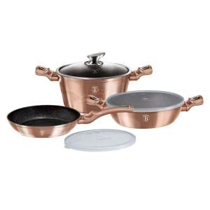 Berlinger Haus BH-7047 Metallic Line Rose Gold Edition 6 részes Edénykészlet #rosegold