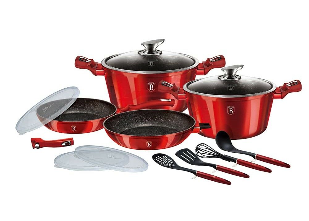 E-shop Berlinger Haus BH-7057 13-dielna súprava riadu Metallic Line Burg...