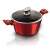 Berlinger Haus Metallic Line Burgundy Edition 2,5L Topf mit Glasdeckel