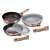Berlinger Haus Metallic Line Rose Gold Edition 5 piece frying pan set with detachable handle