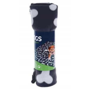 Kutyatakaró 100x70 cm puha csont fekete-fehér 146708349 - Kisállat pléd