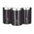 Berlinger Haus BH-6828 3 piece canister set, black, stainless steel, modern, kitchen storage