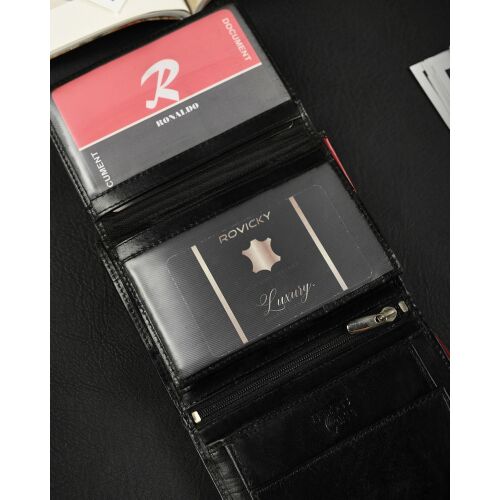 Bőr pénztárca csattal és RFID rendszerrel - Ronaldo 146709096