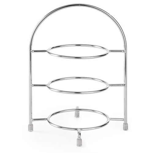 Tányértartó állvány 3 db tányérhoz, átmérő 27 cm, acél - Hendi 425473
