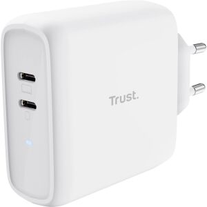 Trust MAXO 65W 2P USB-C CHARGER fehér töltőfej (25381) 146713240 - Hálózati adapter