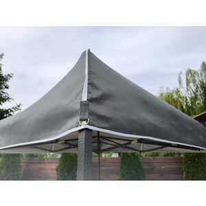 3x4,5 UV állóbb szürke tetőponyva kerti pavilonhoz rendezvény piaci sátorhoz ST40 146714505 - Kert