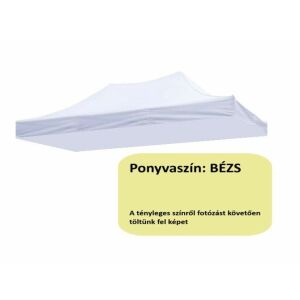 3x6 bézs tetőponyva sátortető sátor tető ponyva kerti pavilonhoz 6x3 280g/m2 ST30 146714595 - Kert