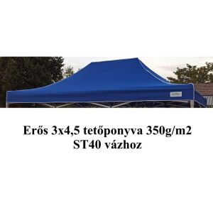 3x4,5 kék tetőponyva ST40 350g/m2sátorvázhoz sátortető sátorponyva ponyva kerti pavilonhoz 146714618 - Kert
