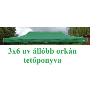 3x6 ST40 UV állóbb zöld tetőponyva kerti pavilonhoz rendezvény piaci sátorhoz 6x3 146714676 - Kert