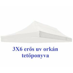 3x6 fehér uv állóbb orkán tetőponyva sátortető sátor tető ponyva kerti pavilonhoz 6x3 ST40 146714858 - Kert