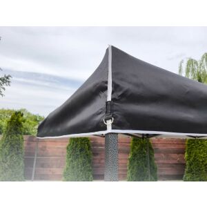 3x4,5 UV állóbb fekete tetőponyva kerti pavilonhoz rendezvény piaci sátorhoz ST40 146714891 - Kert