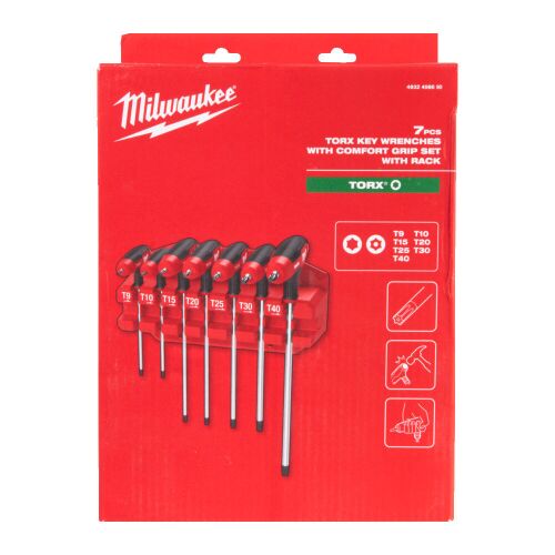 Milwaukee Rack T-Torxkulcs készlet Komfort markolattal 7 részes 146714972