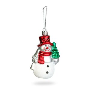 Karácsonyi dekoráció - hóember - akasztható - műanyag - 9 x 5,5 cm 146715031 - Karácsonyfadísz