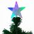 Műfenyő 210 cm, szalagok és optikai szál, csillag a tetején, többszínű fények, fém állvány, zöld 146715360