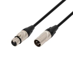 SAL XLR3 audio kábel, XLR dugó / XLR aljzat, 3 méter, 6mm, fém, réz vezeték 146715428 - XLR kábel