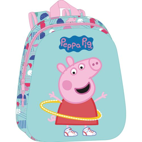 Iskolai hátizsák, Peppa Pig, rózsaszín, figurás design