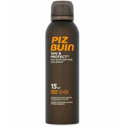 Barnító gyorsító spray, Piz Buin, Tan & Protect, SPF 15, 150 ml 146716454