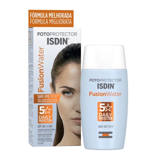 ISDIN Fusion Water, fluid-állagú arckrém, SPF 50, napsugárzás elleni védelem, 50 ml 146716780