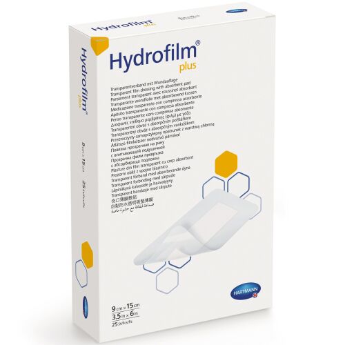 Öntapadós átlátszó kötés Hartmann, Hydrofilm, 9 x 15 cm, 25 db