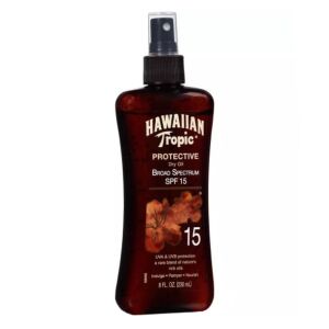 Hawaiian Tropic SPF 15 Szolárium Száraz Olaj Széles Spektrumú Napvédő 146717060 - Barnító krém & olaj