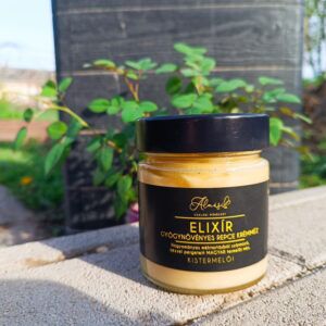 Almási Családi Méhészet Elixír – repceméz gyógynövényes alkoholos kivonattal Méret: 130g 146717407 - Méz